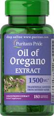 Oregano Oil 1500 mg 180 Softgels