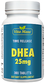 DHEA 25 mg - TR Time Release - 300 Tabletter