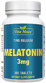 Melatonin 3 mg - TR Time Release - 300 Tabletter