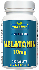 Melatonin 10 mg - TR Time Release - 300 Tabletter