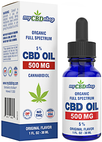 CBD OIL - 5 % - Full Spectrum - Organic - 500 MG - 30ML