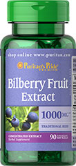 Bilberry - Blåbær 1000 mg 90 Softgels